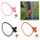 Portable Silicone Cover Bike Cable Lock Creative Biscuits-brown 4
