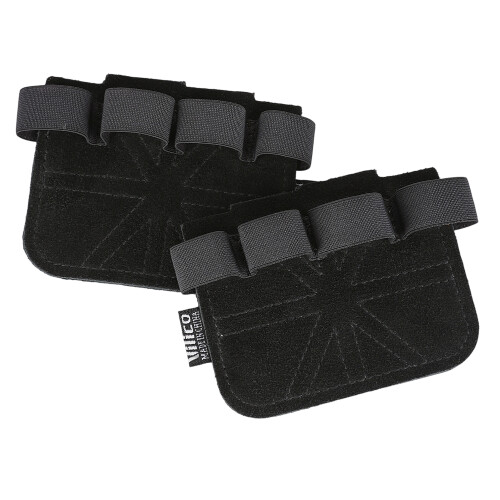 2Pcs Weight Lifting Gloves Palms Protectors Antislip Four-Black