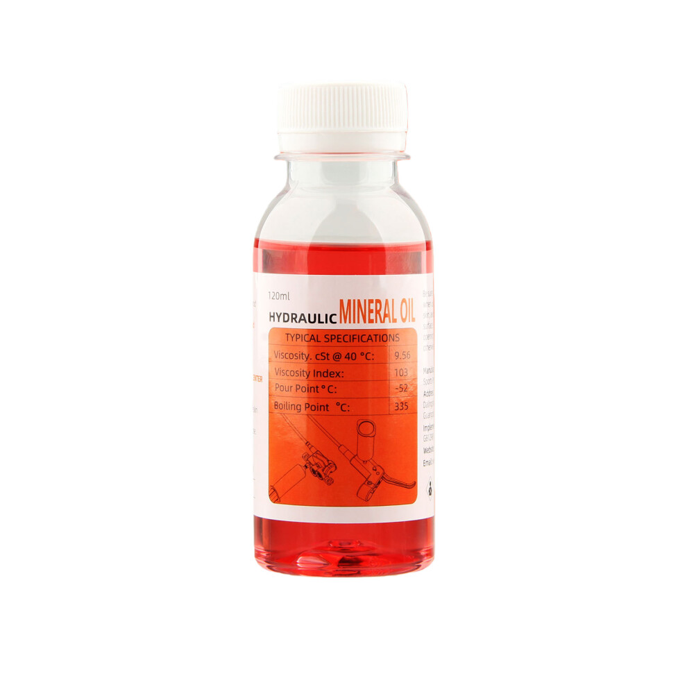 60Ml Bicycles Mineral Oil Safe Bikes Hydraulic- Mineral Oil Red 7696002034599