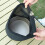 Mesh Camping Utensils Storage Bag Breathable-Black 22x24cm 5