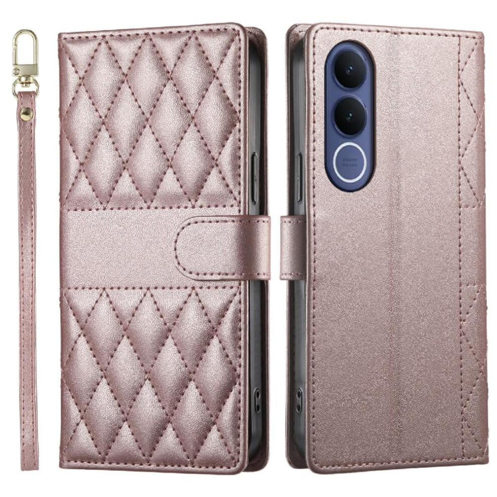 Flip Case For Vivo V70 Fe 5G Wallet Shockproof Dual Straps Elegant Leather Case 764563387052