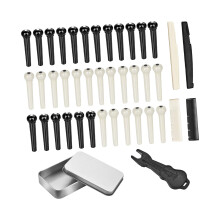 Premium Guitar String Pin Saddles and Metal Removal Tool-Set 5