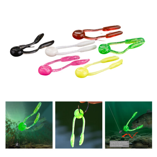 20lots 3D Simulation Fishing Lures Multiple-Multi color mix 2