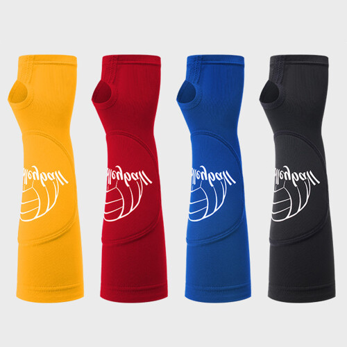 Thickened Polyester Volleyball Arm Sleeves Collision-L/XL Red 2