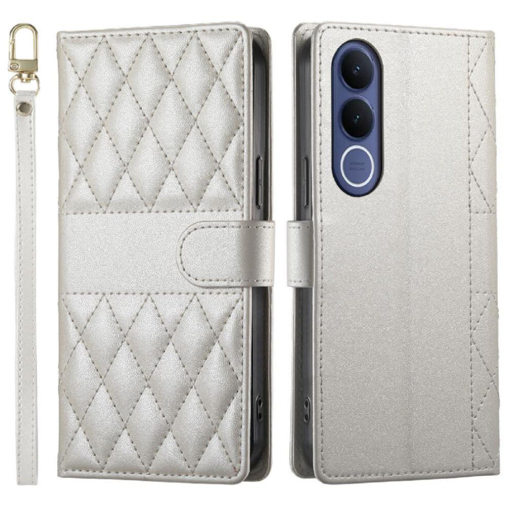 Flip Case For Vivo V70 Fe 5G Wallet Shockproof Dual Straps Elegant Leather Case 764563387014