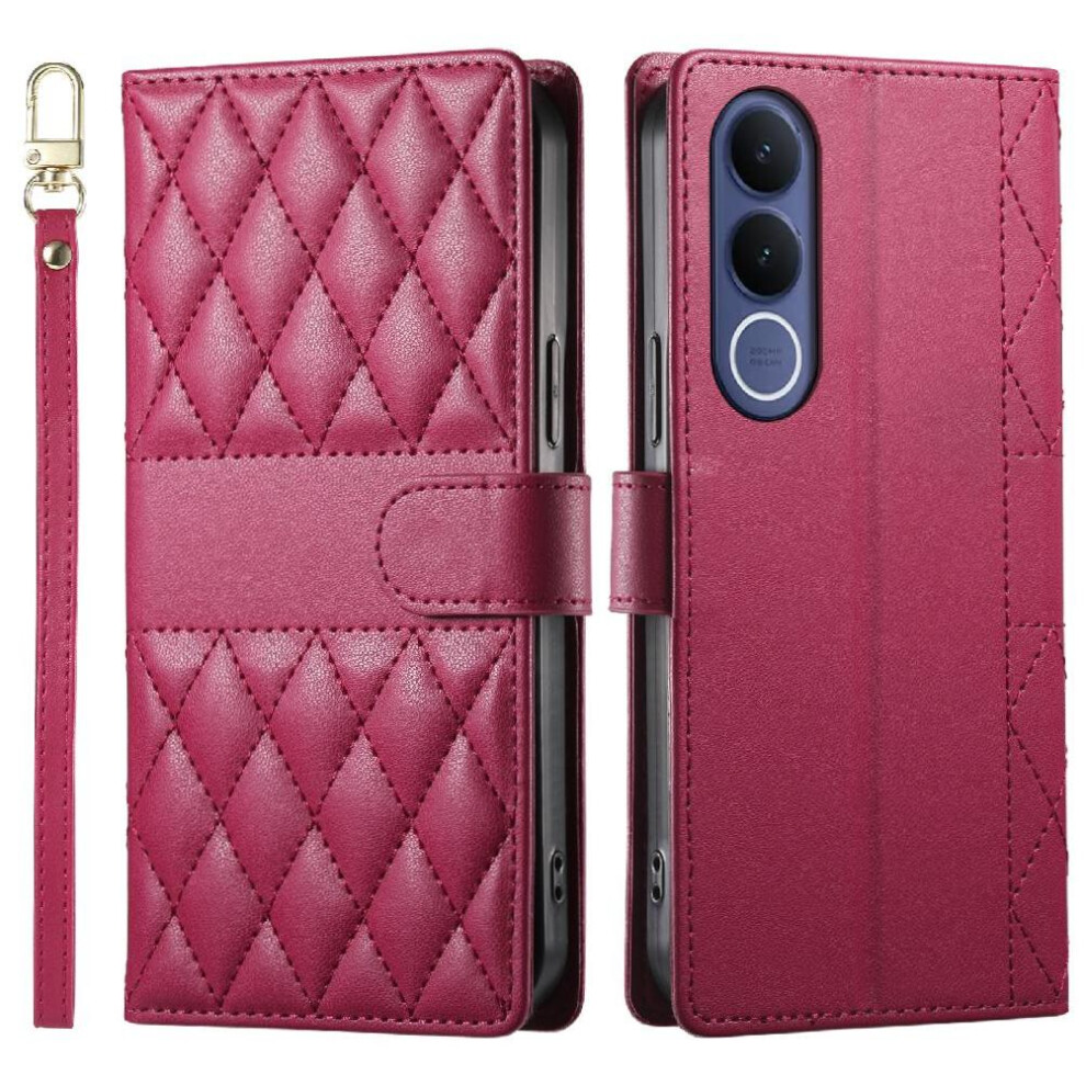 Flip Case For Vivo V70 Fe 5G Wallet Shockproof Dual Straps Elegant Leather Case 764563387038
