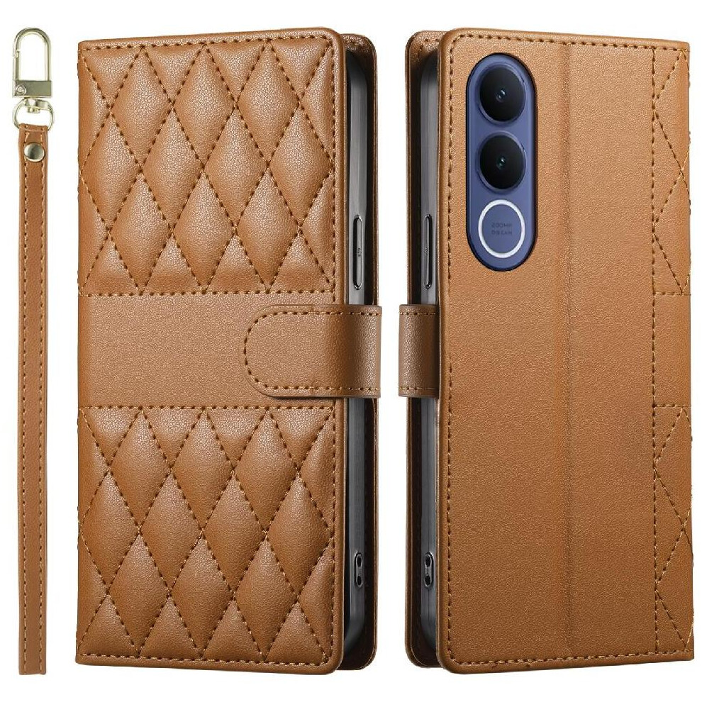 Flip Case For Vivo V70 Fe 5G Wallet Shockproof Dual Straps Elegant Leather Case 764563387045