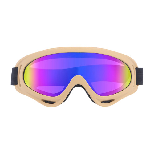 Outdoor Goggles Impact Resistant PC Lens-khaki frame