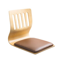 Ergonomic Wooden Backrest Legless Chair For Floor Sitting-3