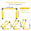 Speed Agility Hurdle Adjustable Training Hurdles-Yellow 30CM 2
