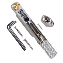 Easy Install Headless Guitar Bridge Saddles Component-Silver