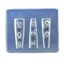 Geprägte Nail-Art-Silikonform für DIY-Basteln und-Muster 9