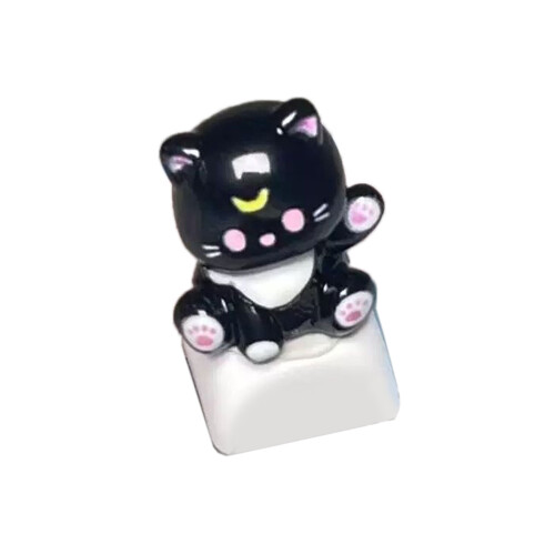 Keycaps Cartoon Cats Head 3D Keycap ESC Customizeds-Black