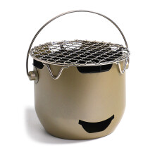 Petit réchaud à charbon de Camping Portable, cuiseur à thé-Vert
