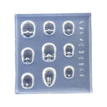 Siliconen Nail Art-sjabloon voor harsdecoraties en-patroon 8