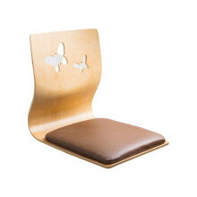 Ergonomic Wooden Backrest Legless Chair For Floor Sitting-9