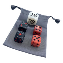 Backgammon Pearls Dices Set 22mm Doubling Cubes 4Pcs16mm Dices