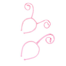 2pcs Festival Ant Hair Ornament For Children's Parties-Pink