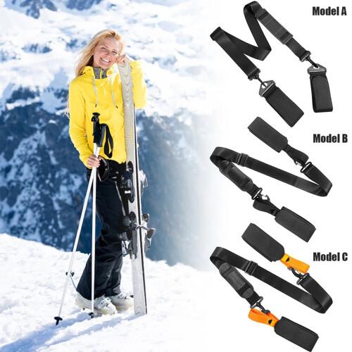 Quickly Adjust Ski Sled Carrying Strap Hands Frees Convenience 1