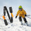 Quickly Adjust Ski Sled Carrying Strap Hands Frees Convenience 4