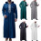 Robe à capuche avec fermeture éclair pour hommes, manches-Noir M 3