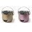 Portable Camping Small Carbon Stove Compacts Windproof BBQ-Pink 3
