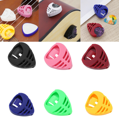 6lots Durability Guitar Pick Storage Box Holds Ergonomic-D 2
