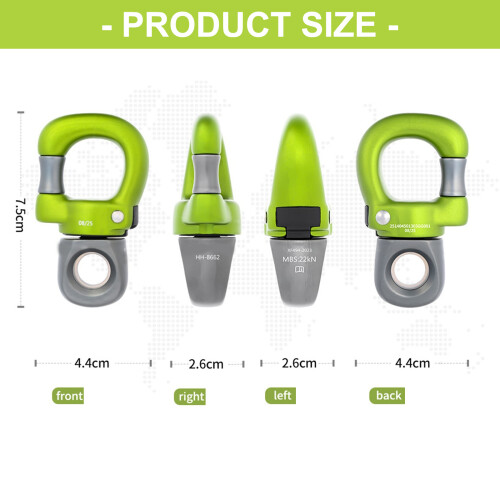 Automatic Locking Climbing Carabiner Quickly Release Rotating 2