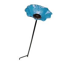 Weerbestendig ijzeren bloemsculptuur buitenvlindersvoeder-Blauw