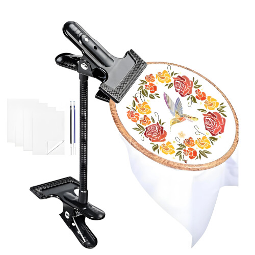 Adjustable Embroidery Stand With Sturdy Metal-Black