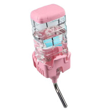 Automatischer Käfig-Wasserspender für Haustiere, großes-Rosa