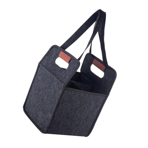 Convenient Felt Bag With Handle Beverage Organizers For-4cups