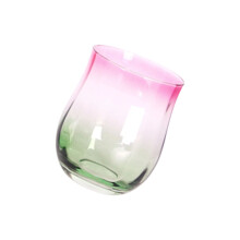 Elegant Red Gradient Stem Glass For Wine Cocktails-water cup