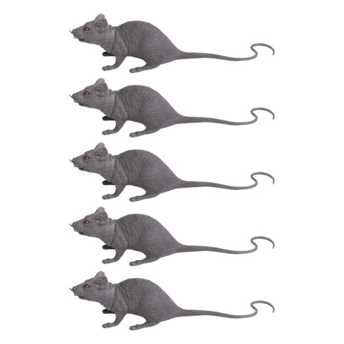 Fake Mice Simulation Mouse Model Toy Realistic Plastic-Grey