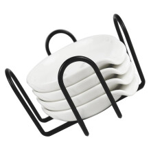 Ceramic Spoon Rest And Pot Clip Organiser Set For Neat Household