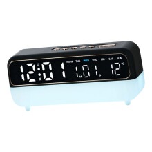 Wecker für Schlafzimmer, Wohnzimmer, Digitaluhr,-Schwarz
