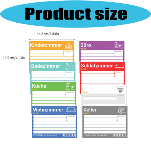 80 Piece Adhesive Labels For Labelling Moving Box Office And 2