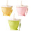 Tasse à eau pliable polyvalente avec paille et-jaune citron 2