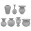 Vases à fleurs en fer, grands Vases à fleurs rustiques,-20W888 2