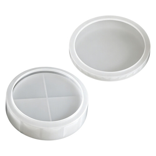 Multi Layer Flower Silicone Candle Cup-Box flat cover combi