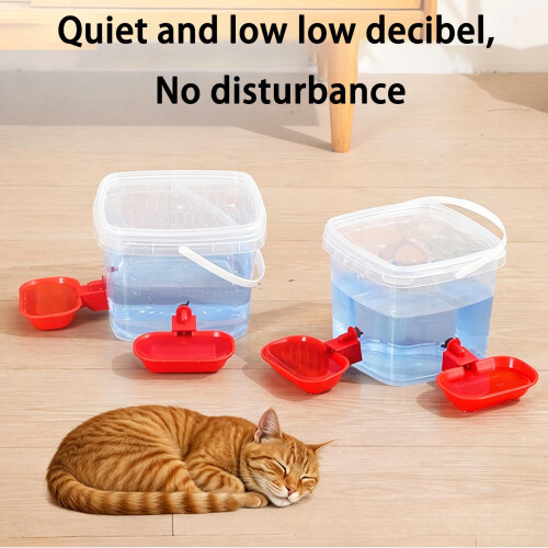 Automatic Pet Water Drinker With Double Bowls For Puss And-3L 1
