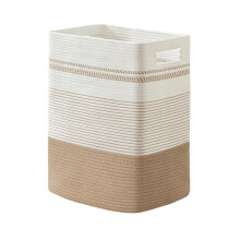 Soft Cotton Cord Holder Basket Featuring Reinforced Handles-C