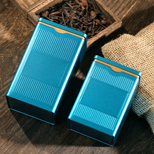 Decorative Metal Tea Container For Home Use Tinplate Tea-Red S 2