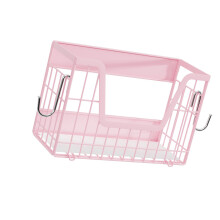 Einfacher Kühlschrank-Aufbewahrungskorb für Wäschebereich-Rosa