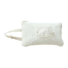 Strong Polyester Diaper Storage Pouch Featuring-White