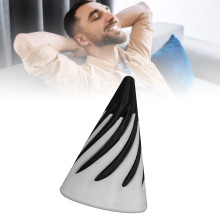 Alivio del estrés Cono imposible 3D Pirámide Decoración para el Hogar & Oficina Acabado Negro y Blanco