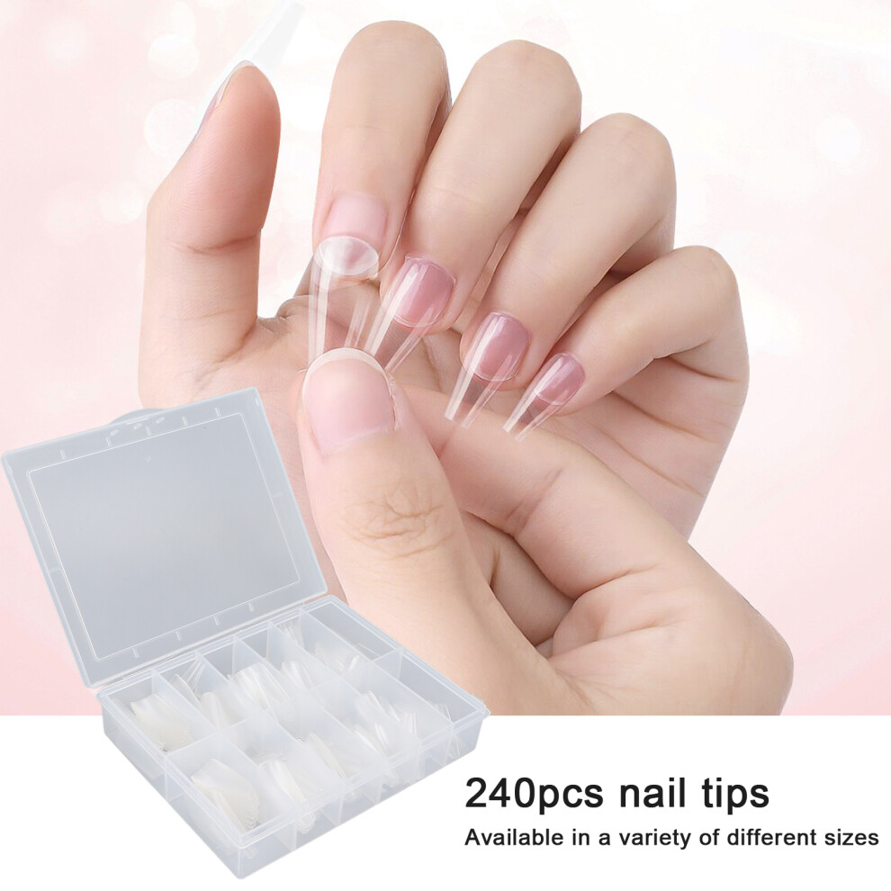 240pcs Matte False Nails for All Occasions