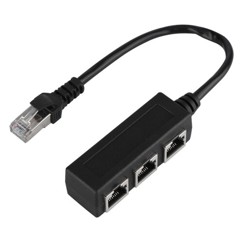 Διαχωριστής Ethernet για RJ45Port, Καλώδιο επέκτασης δικτύου με επιχρυσωμένο πυρήνα και