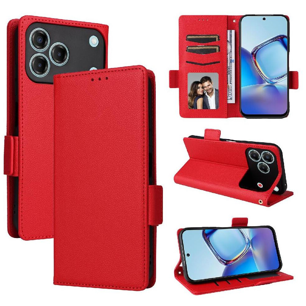 Flip Case For Zte Blade V80 Pro Magnetic Wallet Pu Leather Side Buckle Card Slots Holder 764563388820