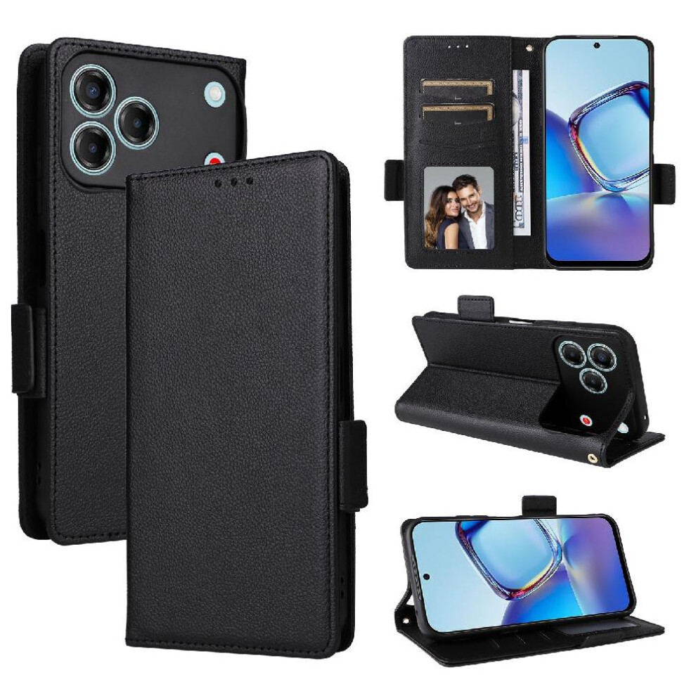 Flip Case For Zte Blade V80 Pro Magnetic Wallet Pu Leather Side Buckle Card Slots Holder 764563388813